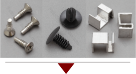Rivets clips screws for patio furniture